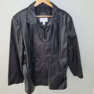 Worthington Genuine Leather Woman's Jacket with Belt